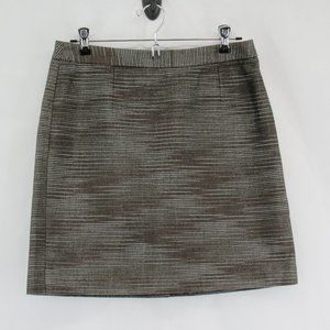 BANANA REPUBLIC Brown Gold Metallic A-line Skirt